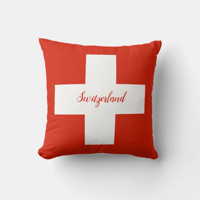 Coussin Drapeau Suisse (Recto)