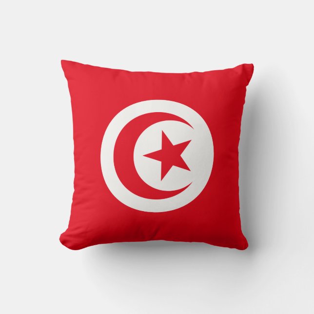 Coussin Drapeau tunisien (Recto)
