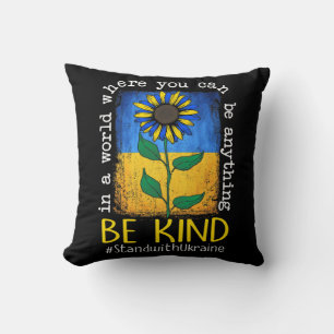 Coussin Drapeau Ukrainien Tournesol Soyez Stind Avec L'Ukr