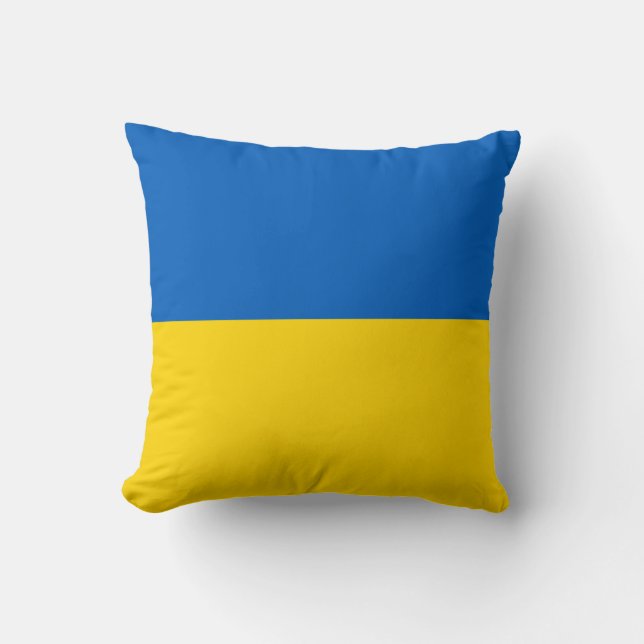 Coussin Drapeau ukrainien (Ukraine) (Recto)