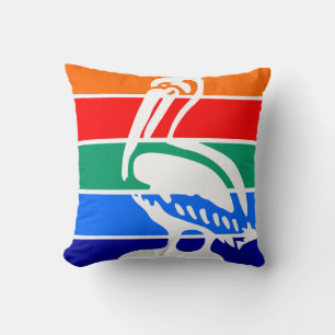 Coussin Drapeau urbain de Saint-Pétersbourg (Floride)
