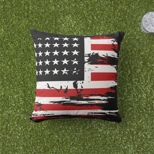 Coussin Drapeau vintage (Herbe)