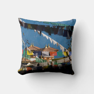 Coussin Drapeaux de prière et chortens