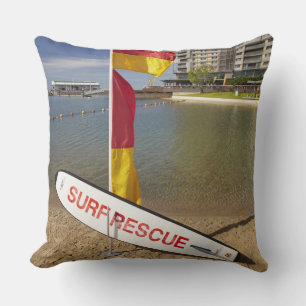 Coussin Drapeaux et planche de sauvetage de surf