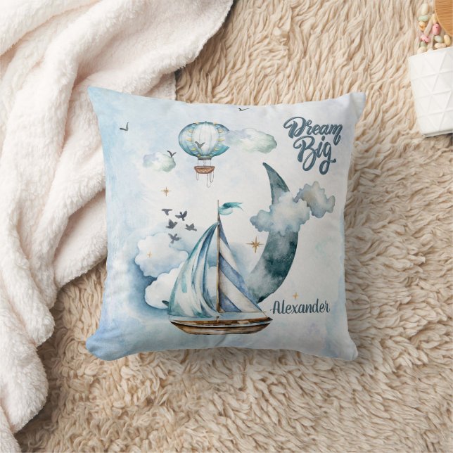 Coussin Dream Big Ship in the ocean Personnalisable (Couverture)