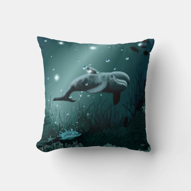 Coussin Dream dauphin (Recto)