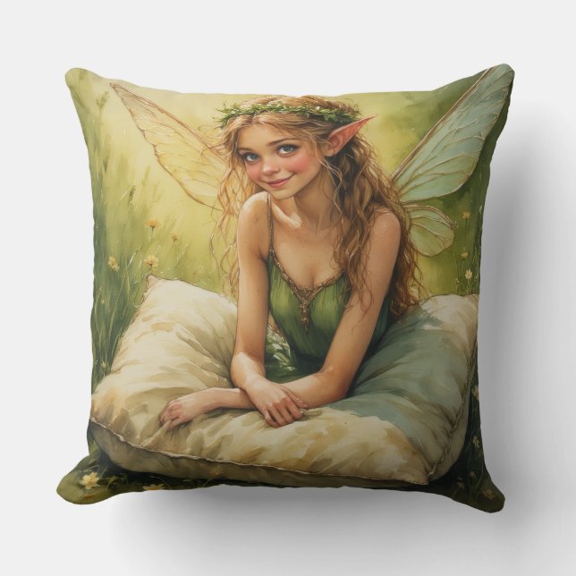 Coussin Dream Fairy Holding Pillow  (Recto)