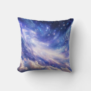 Coussin Dreamscape cosmique : Nebula scintillante et nuit