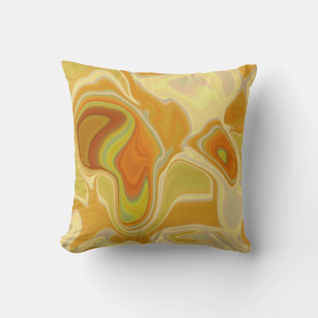 Coussin Dreamscape in Gold (Recto)