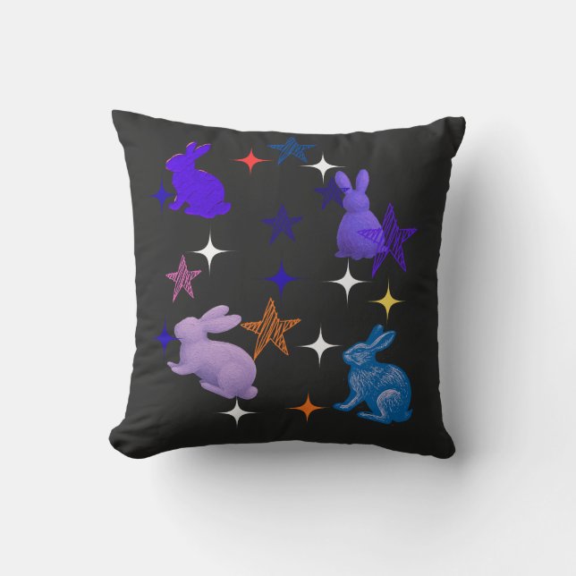 Coussin Dreamy Galaxy Bunnies (Recto)