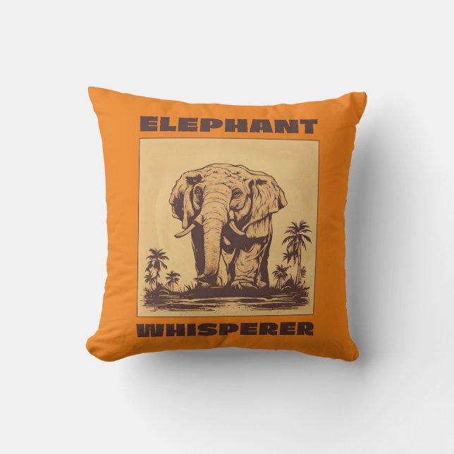 Coussin Dresseur d'éléphants (Recto)