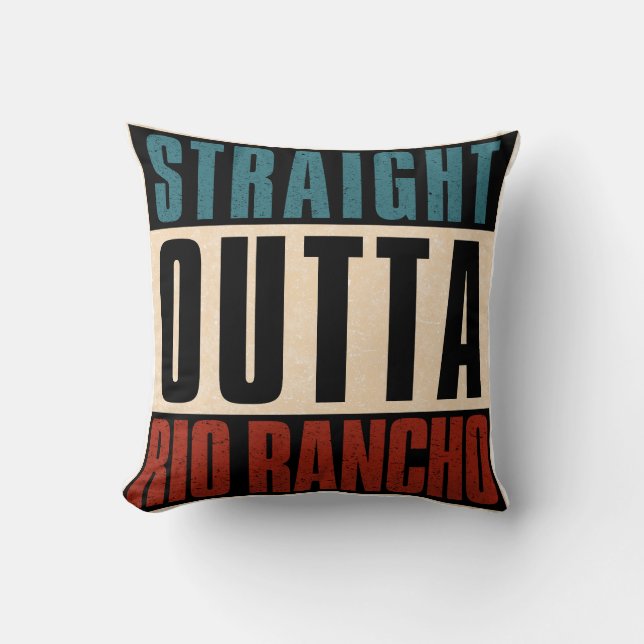 Coussin Droit devant Rio Rancho Nouveau-Mexique NM (Recto)