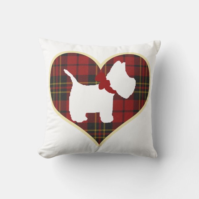 Coussin Droite de Westie (Recto)