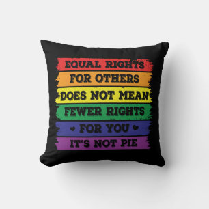 Coussin Droits égaux   Droits LGBTQ   Fierté Parade   Ally