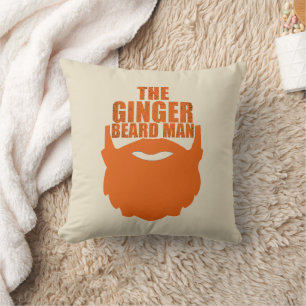 Coussin Drôle barbe à gingembre homme