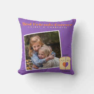 Coussin Drôle BFF PHOTO COLLAGE Cadeau APEANUbeurre Jelly