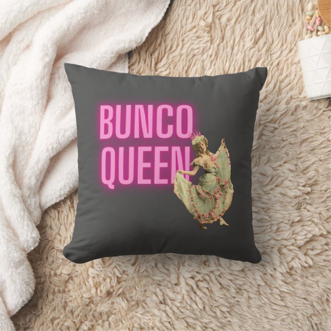 Coussin Drôle Bunco Queen Vintage (Couverture)