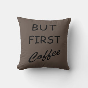 Coussin Drôle buveur de café citations