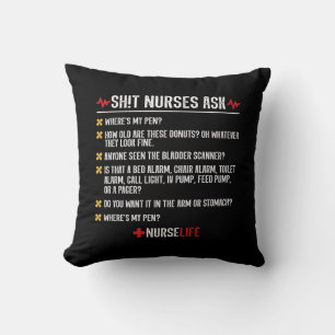Coussin Drôle cadeau de soins infirmiers - Infirmière de l