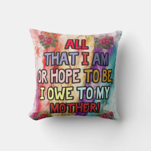 Coussin Drôle cadeau pour maman   Citations Drôle À Maman 