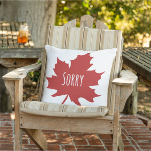 Coussin Drôle Canadien