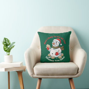 Coussin Drôle Celui Qui Mangera Probablement Tout L'Arbre