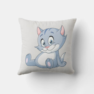 Coussin "Drôle Conception de chat" Lancer l'oreiller