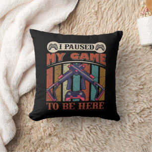 Coussin Drôle couchage Vidéo Gamer mot art
