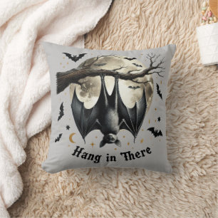 Coussin Drôle de Chauve-Souris Vintage Halloween Accroche-