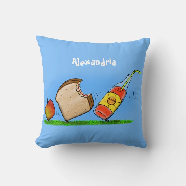 Coussin Drôle de dessin animé de fourmis (Recto)