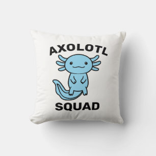 Coussin Drôle de groupe d'Axolotls mignons Fête modifiable