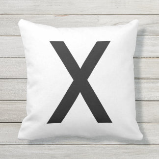 Coussin drôle de jeu de riens et de croix de