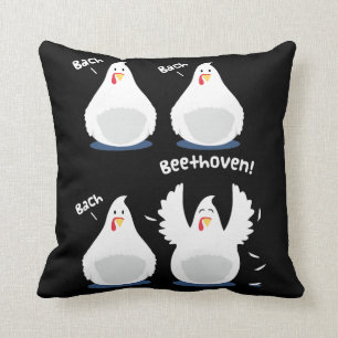 Coussin drôle de musique de poulet de Beethoven
