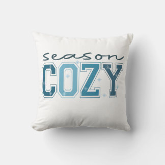 Coussin Drôle d'hiver confortable, c'est la saison d'être