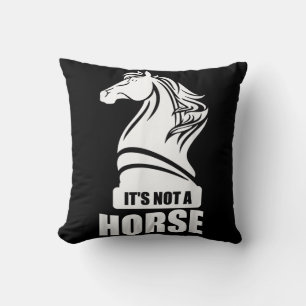 Coussin Drôle Échecs Ce N'Est Pas Un Cheval Knight Piece J