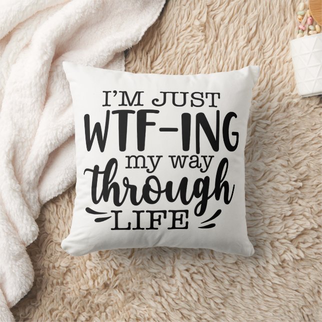 Coussin Drôle façon de vivre (Couverture)