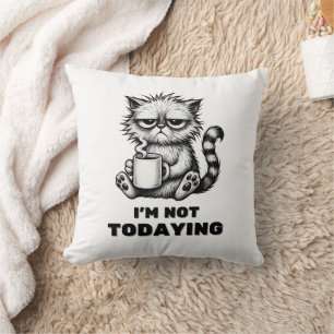 Coussin Drôle Grumpy Cat Accent Amoureux de les chats de c
