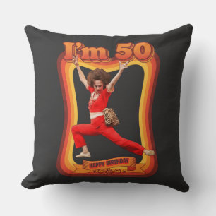 Coussin Drôle Je suis 50 Joyeux Anniversaire Sally O'Malle