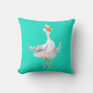 Coussin Drôle Jeu d'oreiller Ballerina Canard - Vos Couleu