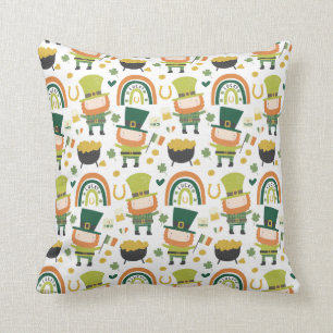 Coussin Drôle Leprechaun Cadeau, Motif de la Saint Patrick