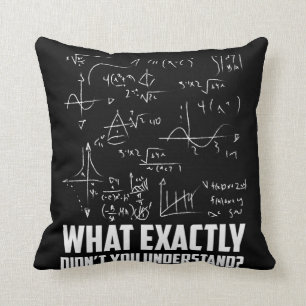 Coussin Drôle Math Geek Physique Science Plaisanterie