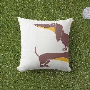 Coussin Drôle mignon dachshund pour parent chien long