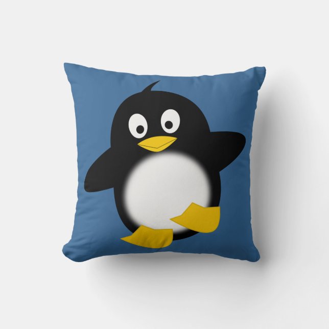 Coussin drôle mignon de pingouin (Recto)