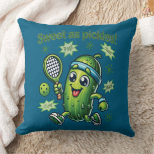 Coussin Drôle Mignon Sucré comme des Pickles Pickleball