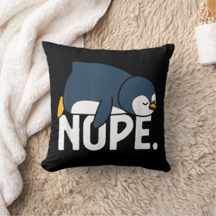 Coussin Drôle Non pas aujourd'hui Paresseux Manchot Amateu