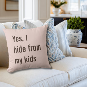 Coussin Drôle Oui je me cache des enfants Maman Baby Showe