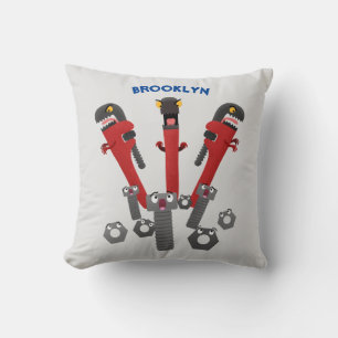 Coussin Drôle outil monstre de clé humour dessin animé