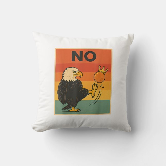 Coussin Drôle Pas De Rois En Amérique Hommes Femmes Style (Recto)