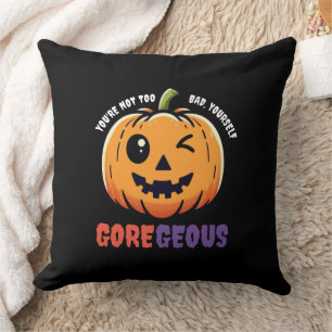 Coussin Drôle pas trop mauvais Gore Geous mignon Citrouill