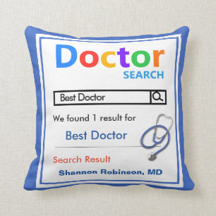 Coussin Drôle personnalisé Meilleur cadeau docteur